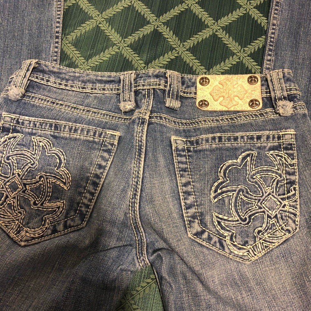 Only worn once Miss Me size 27 low cut jeans